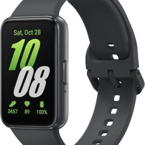 Samsung Galaxy Fit3, Smart Watch, Fitness Tracker, Health Monitoring, Black, 3 Year Manufacturer Extended Warranty (UK Version)