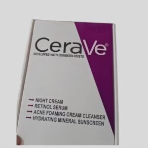 CeraVe Complete Skincare Combo Kit – Sunscreen SPF 50, Acne Cleanser, Retinol Serum & Night Cream